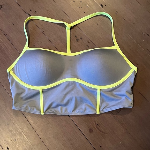 PINK Victoria's Secret Other - Pink by Victoria’s Secret Women's Gray and Yellow Sports Bra​